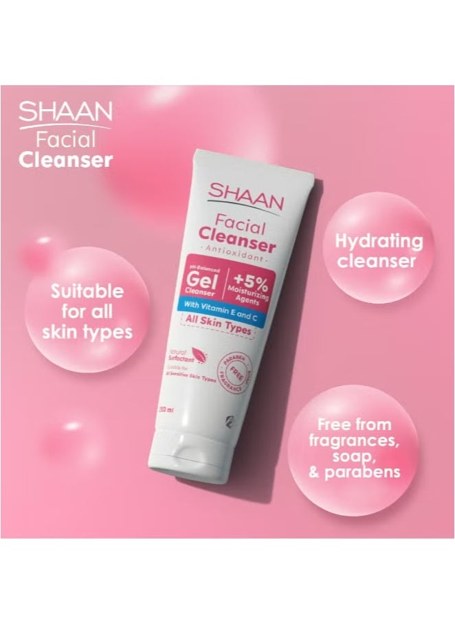 Shaan - Facial Cleanser with Vitamin E and C 250ml - Image 1