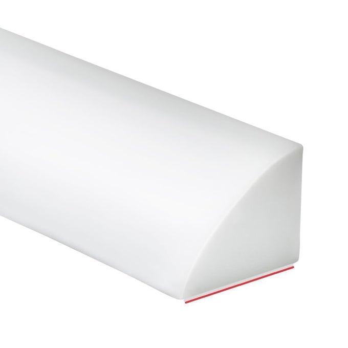 98 INCH FLEXIBLE QUARTER ROUND MOLDING SILICONE RUBBER PEEL AND STICK SHOWER WATER BARRIER SUITABLE FOR THE SHOWER CORNER OR KITCHEN COUNTERTOP SINK AND COOKTOP