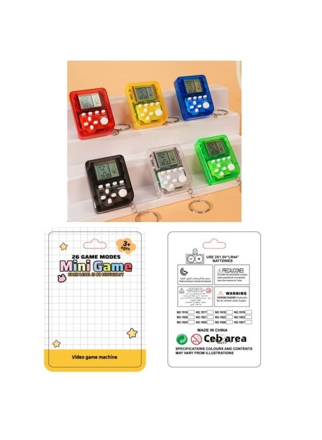 Mini Tetris Game Machine Key Chain Puzzle Game Toys Can Be Hung Bag Pendant Wholesale-Color:Large Block ]  - Image 1