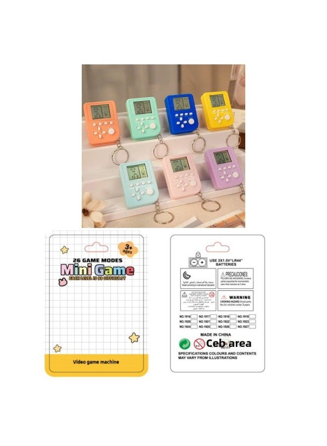 Mini Tetris Game Machine Key Chain Puzzle Game Toys Can Be Hung Bag Pendant Wholesale-Color:Large Block ]  - Image 3