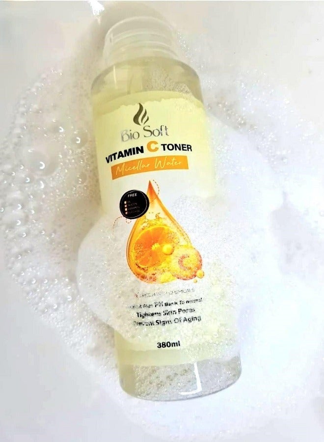 Bio Soft Vitamin C Toner Micellar Water 380ML  - Image 2