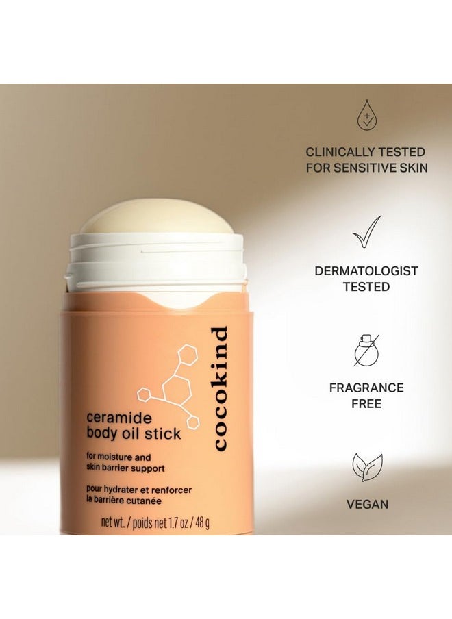 Cocokind - Cocokind Ceramide Body Oil Stick, Mess-Free Moisturizer, All Skin Types including Sensitive Skin, Fragrance Free, Cruelty Free, Vegan, 1.7 oz - Image 1