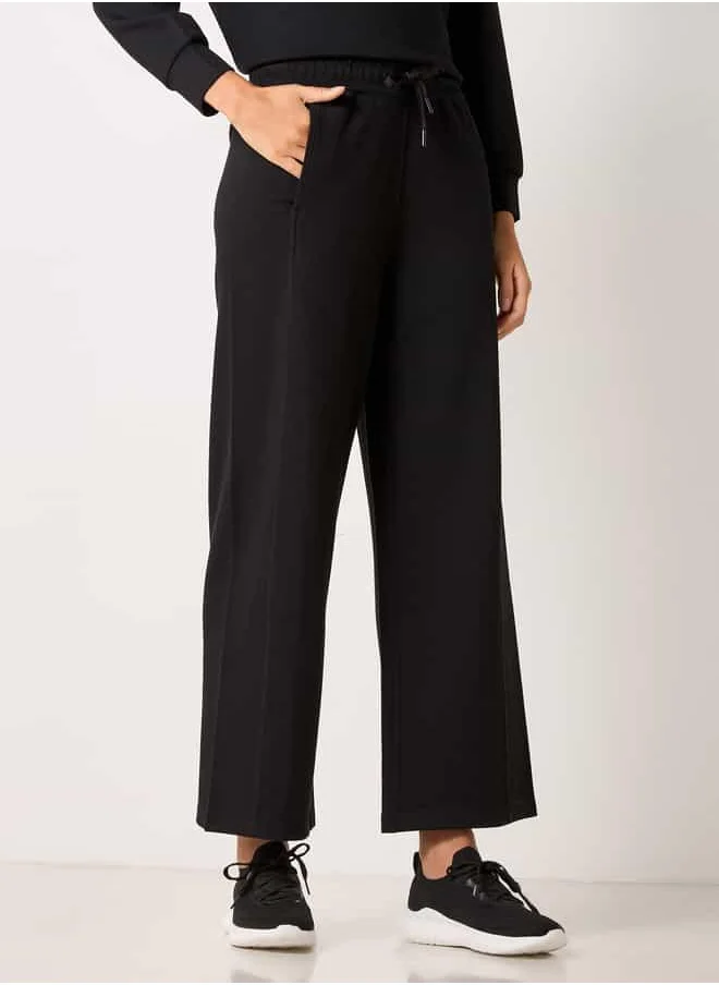 Kappa Kappa Panelled Pants with Drawstring Closure and Pockets