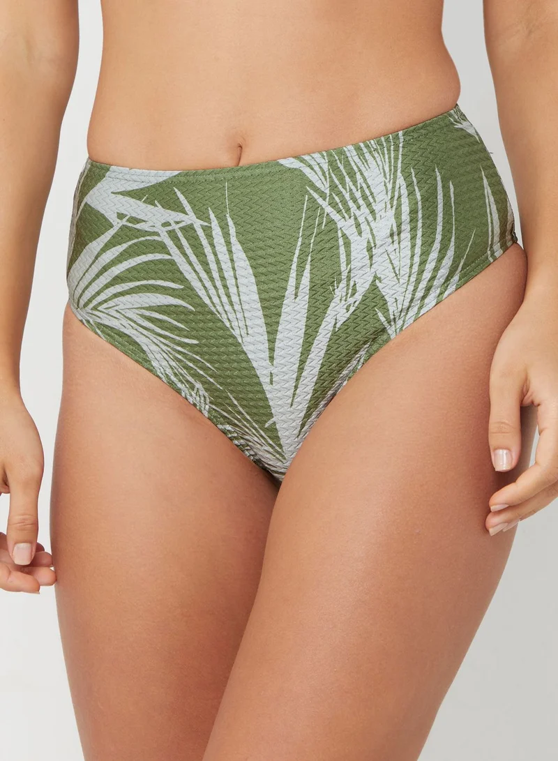SOUTH BEACH Printed Plunge Bra & Brief Set