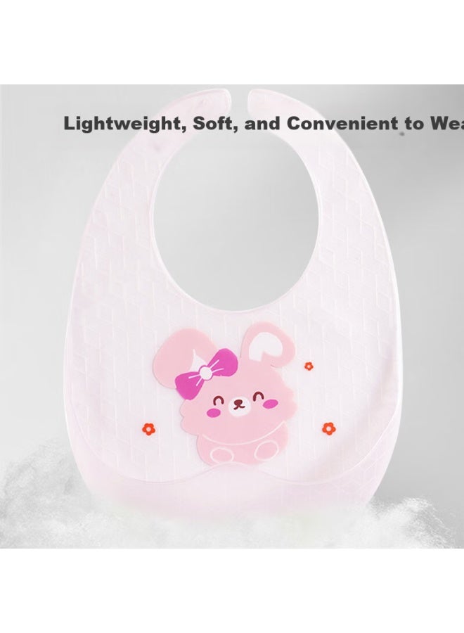 Doctor Ma Baby Bibs Toddler Feeding Bibs Infant Feeding A Baby Toddler Supplementary Food Snack Bib Thin Pink - Image 2