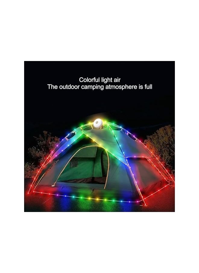 The Bros Camping String Lights, USB Rechargeable Outdoor String Light Multi Modes Flexible Portable Camping Lights Waterproof Fairy Lights Christmas Decoration for Camping, Yard, Hiking  - Image 3