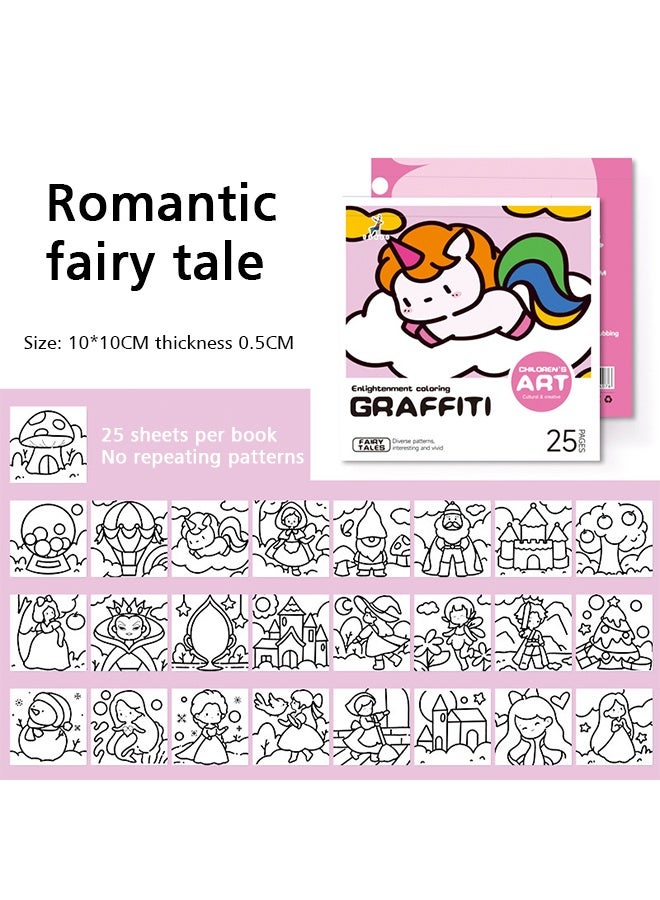 Lemon Mini Coloring Book Kid Bulk,  Bold and Easy, Cute Art for Teens & Women Stress Relief, 25 Pages x 4 Pack Travel Size - Image 5