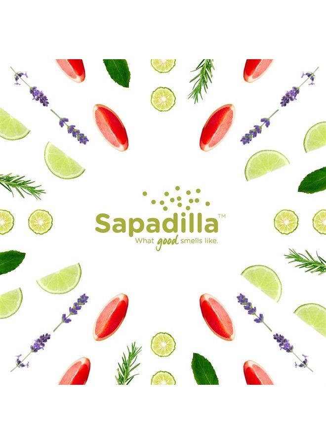 Sapadilla صابون يد سائل - لافندر حلو + ليمون - مصنوع من مزيج زيوت عطرية نقية 100%، منظف ومرطب، صابون يد عطري وعطره، نباتي، قابل للتحلل، 12 أونصة (عبوة من 2) - Image 2