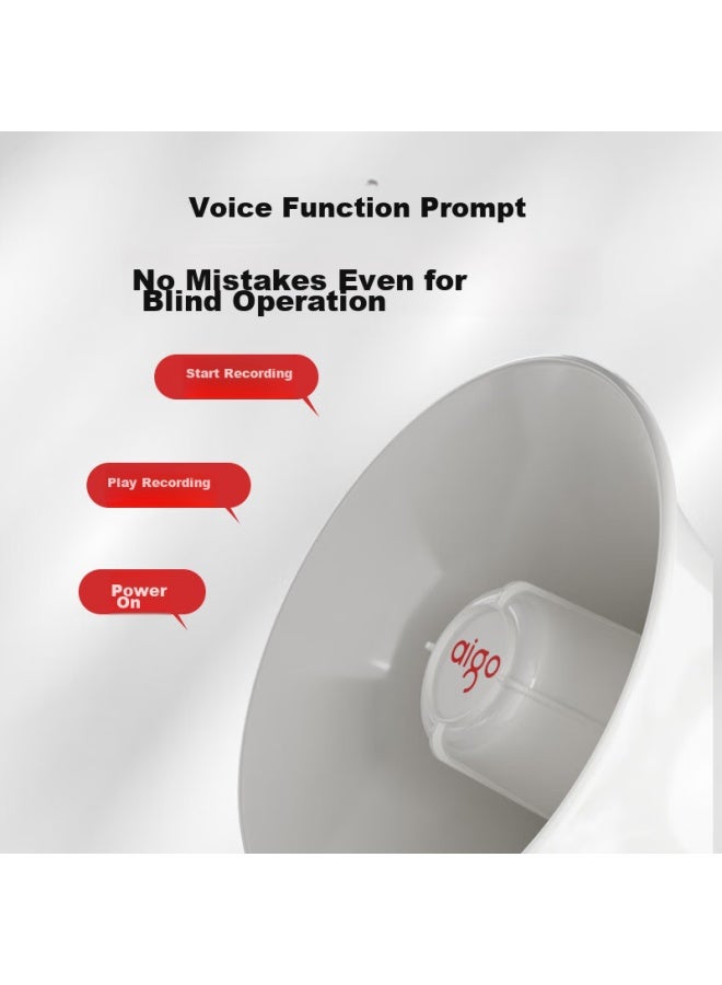 Patriots Aigo A51 Amplifier Megaphone, Handheld Wireless Bluetooth Loudspeaker, Outdoor High-volume Recording, Promotional, Street Vending, Portable, Rechargeable, Loud Public Address System, Premium Dual Battery Version - Image 2