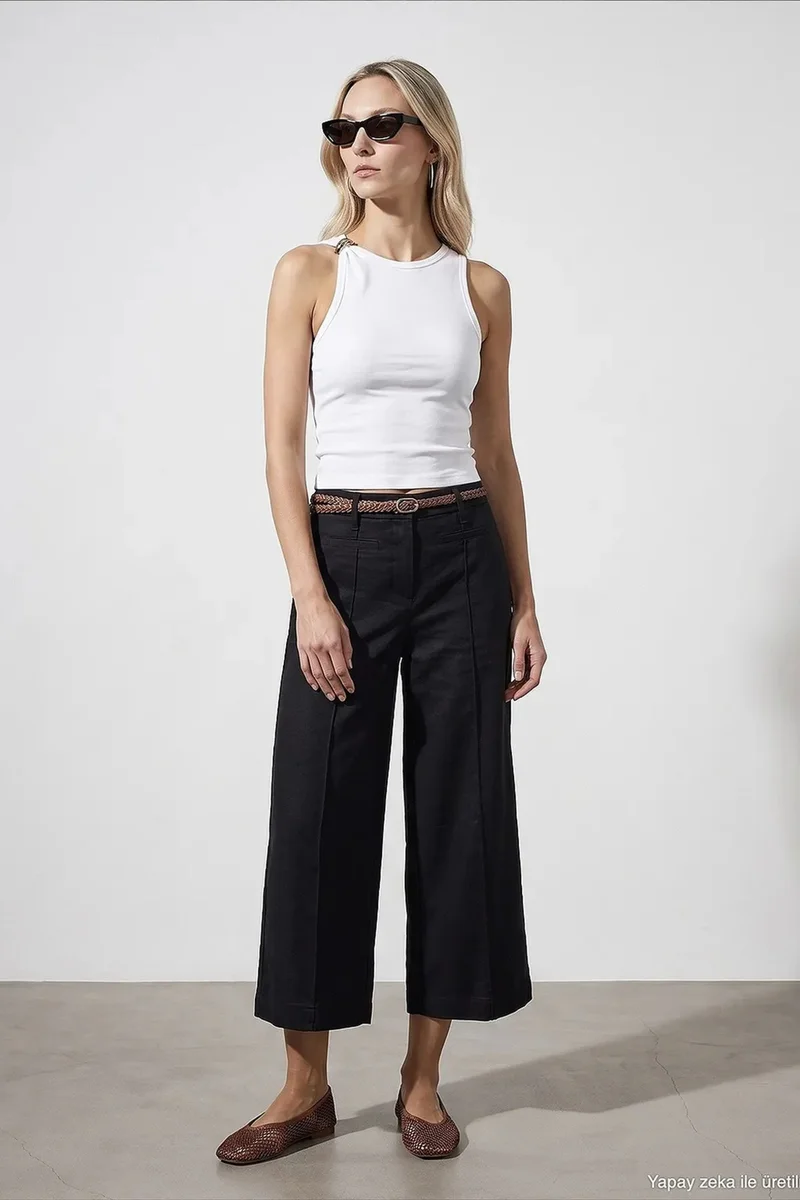 DILVIN Women's Linen Blend Pants