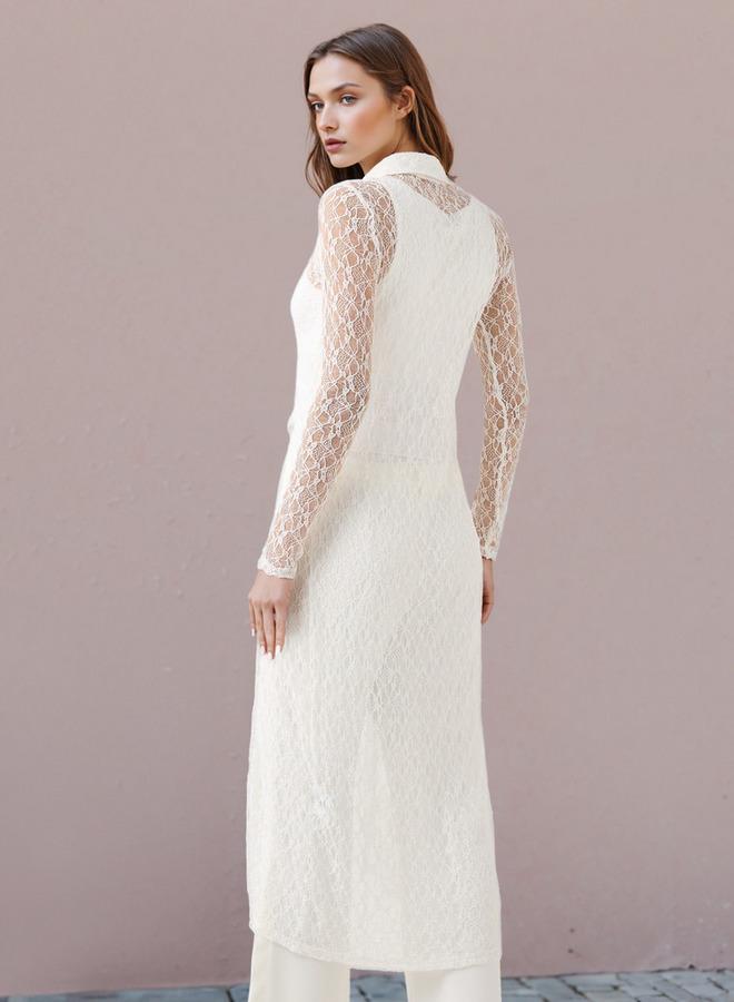 تواكستريمز فستان طويل دانتيل - Image 3