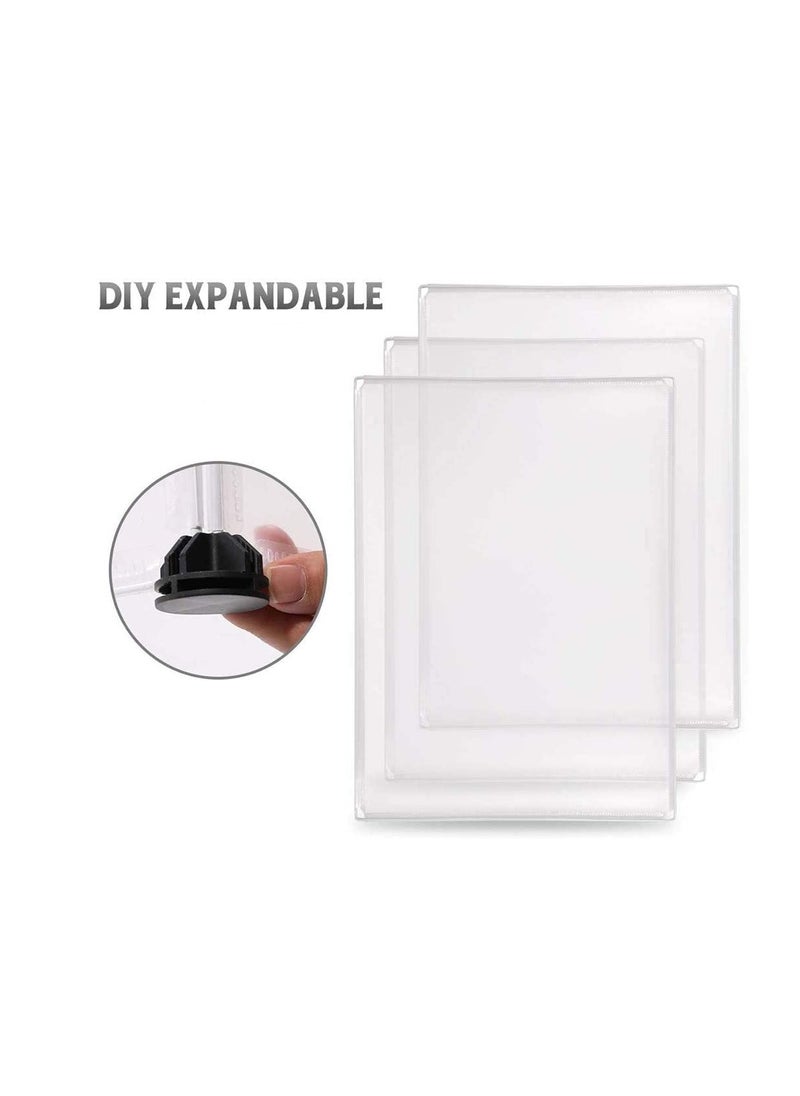 Dubkart - DIY Pet Playpen Adjustable Size and Height Plastic Yard Fence for Small Animals - 10 Panels DIY Closet Organization System, Plastic Wire Storage Cubes Organizer - Image 1