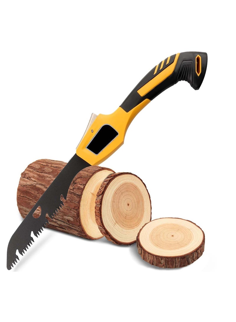 SYOSI Folding Saw 20 inches Pruning Saw Extra Long Blade Dry Wood Cutting Hand Saw with Hard Teeth Portable Foldable Ourdoor Survival Handsaw for Wood Garden Camping - Image 1