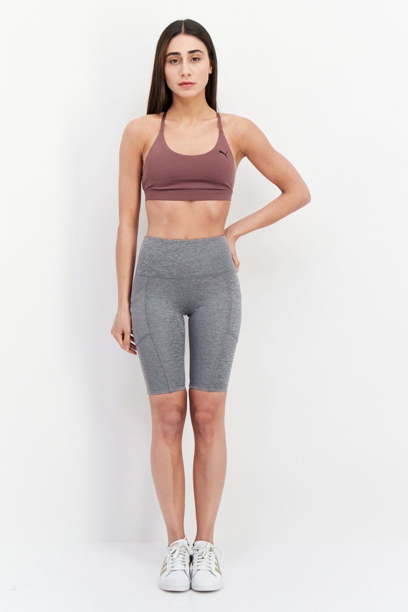 PUMA Women Sportswear Fit Brand Logo Training Bra, Purple - Image 3