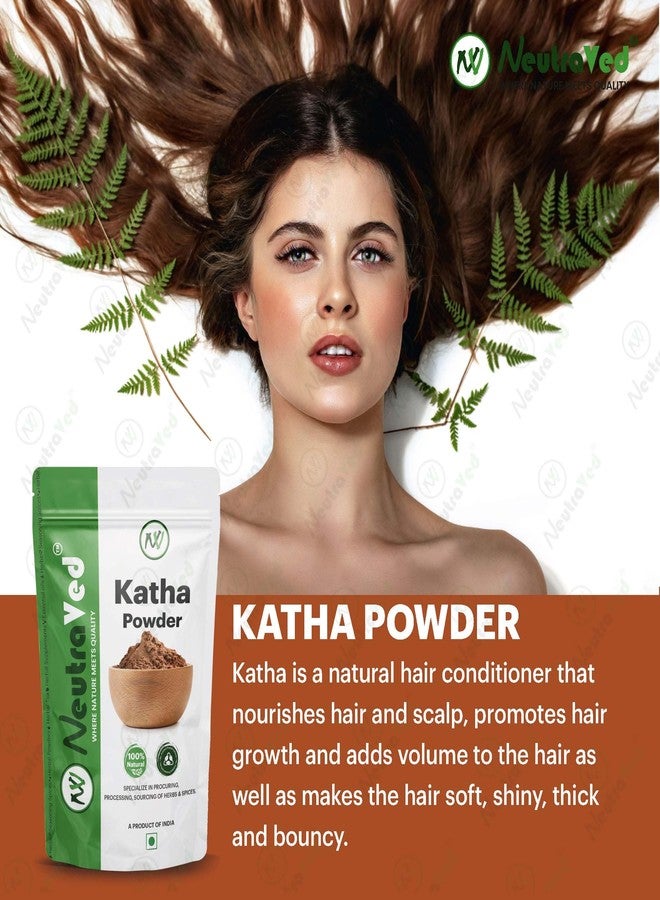 NeutraVed Natural Katha Powder | Enriched with Essential Nutrients, Chemical-Free | Strengthens Follicles, Reduces Hair Fall, Promotes Healthy Growth | Ideal for All Hair Types - 250 g - Image 3