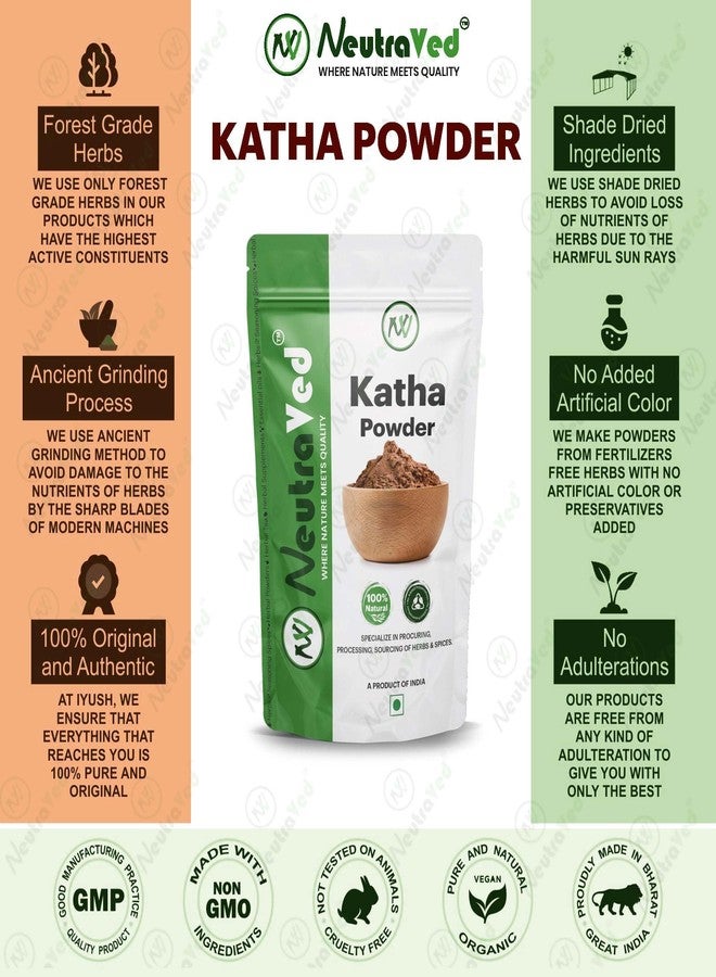 NeutraVed Natural Katha Powder | Enriched with Essential Nutrients, Chemical-Free | Strengthens Follicles, Reduces Hair Fall, Promotes Healthy Growth | Ideal for All Hair Types - 250 g - Image 4