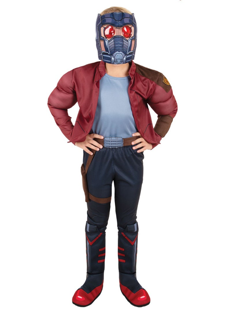 Party Centre Marvel Star-Lord Deluxe Costume, Superhero Cosplay Costume for Boys - Image 1