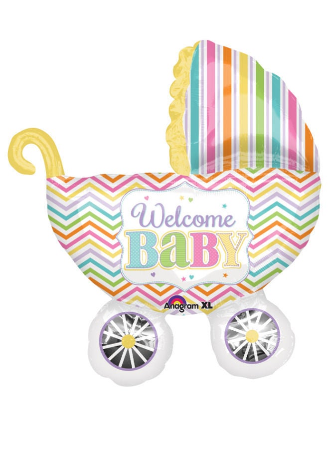 NIBEMINENT Jumbo Baby Brights Carriage Balloon 31inch - Image 1