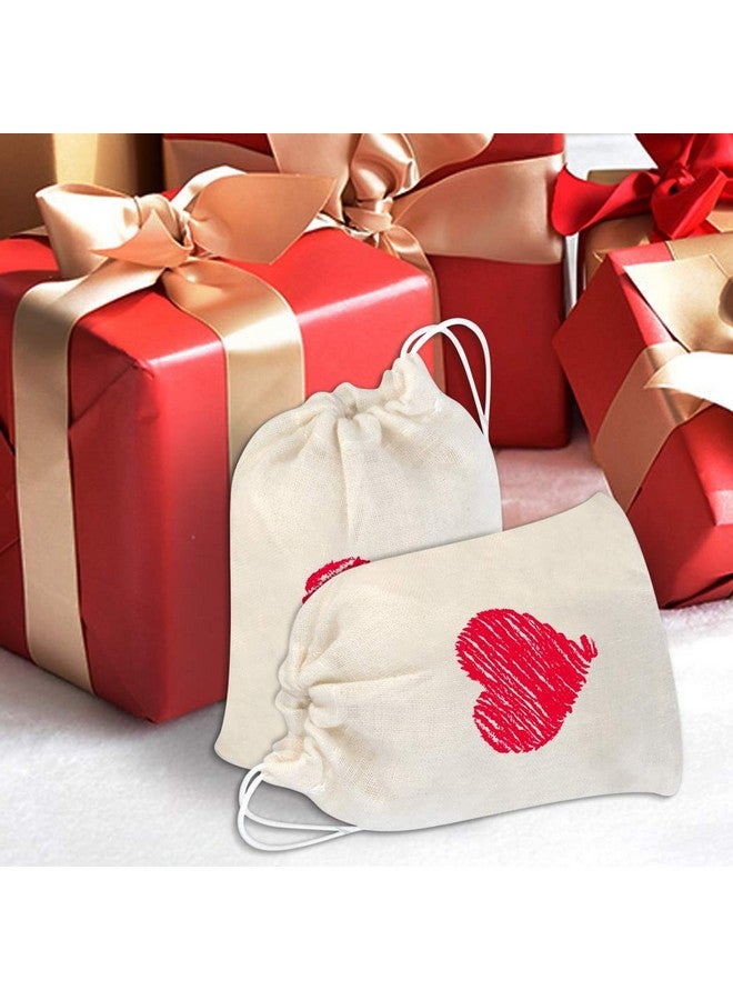 Tayfremn Cotton Drawstring Bags, Reusable Muslin Bag Natural Cotton Bags with Drawstring Produce Bag Bulk Gift Bag Jewelry Pouch for Party Wedding Home Storage, Natural Color (3 by 4 Inches) - Image 5