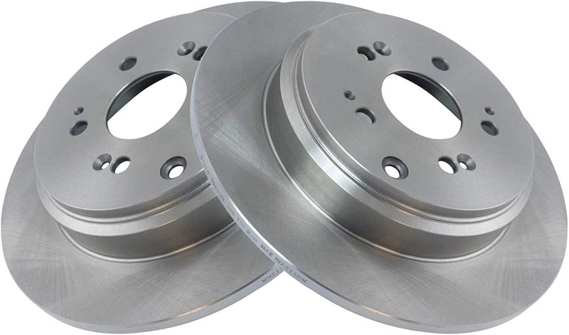 TRQ Rear Brake Rotors Set Solid Compatible with 2007-2013 Acura MDX 2010-2013 ZDX 2011-2017 Honda Odyssey 2009-2015 Pilot - Image 3