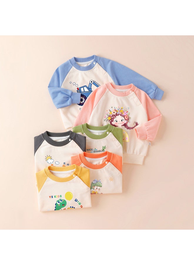 YISHUANGER Baby Casual Set Spring And Autumn Hoodie And Sweatpants Boys Little Bear Baby Spring Outfit Long Sleeve Long Pants Separated Two-piece Set - Image 3