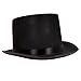 Kangaroo One Classic Black Top Hat for Men Women of Head Size 5557 Cm Mens Easter Hat Adult Costume Accessory for Cosplay Easter Halloween Carnival New Year Party Events - Image 3