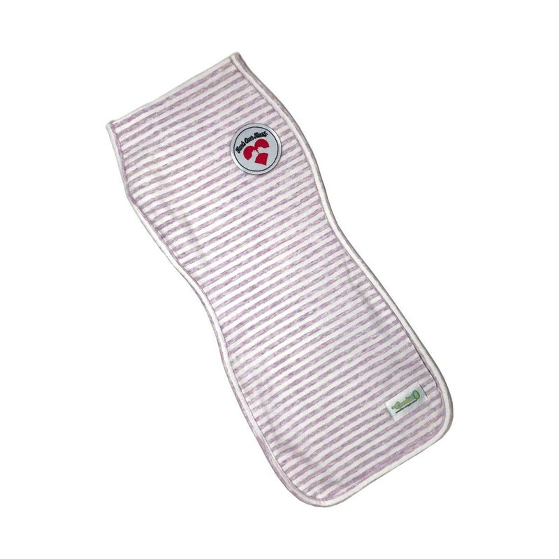 Woombie Woombie Cotton Swaddle Sock for Babies 03 Months Pink and White Stripe - Image 1