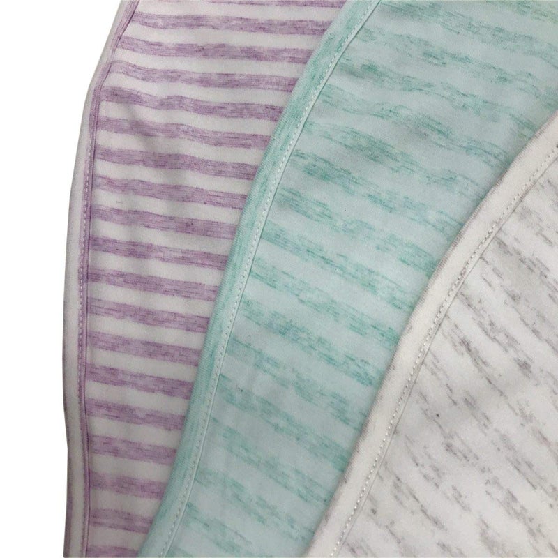 Woombie Woombie Cotton Swaddle Sock for Babies 03 Months Pink and White Stripe - Image 5