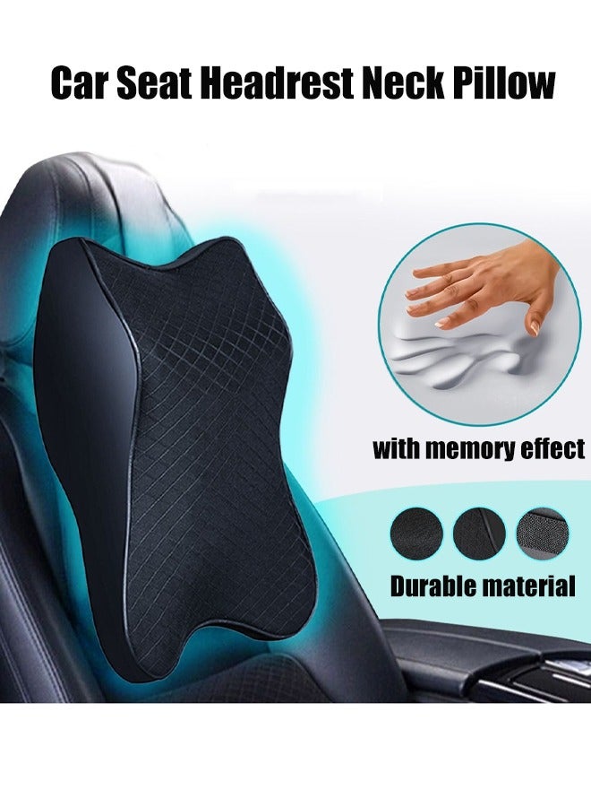 وسادة سيارة لتخفيف آلام الرقبة ودعم عنق الرحم ، وسادة رقبة سيارة رغوة النقية لمقعد السيارة مع حزام قابل للتعديل وغطاء قابل للغسل ، وسادة مسند السيارة للتصميم المريح - Image 1
