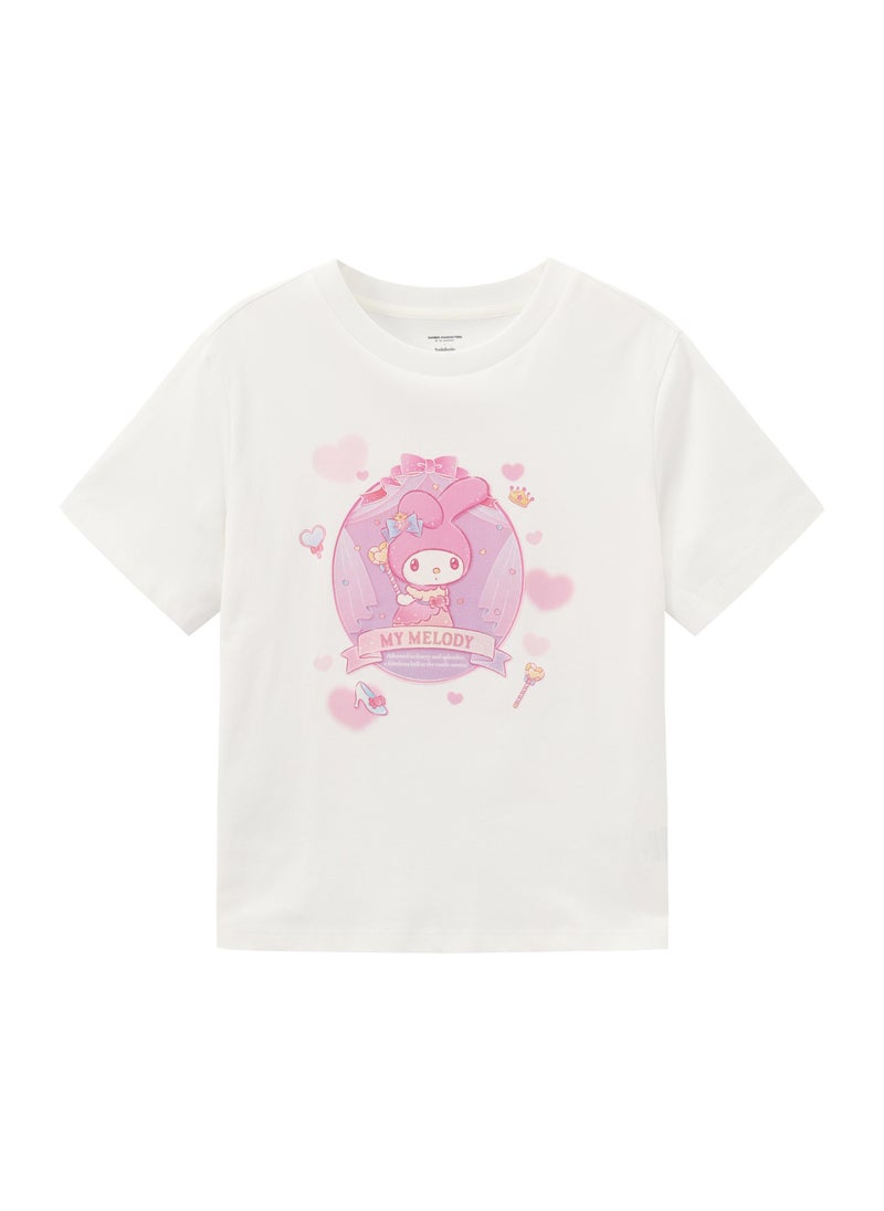 Balabala Kids Girls Round neck short-sleeved T-shirt - Image 1