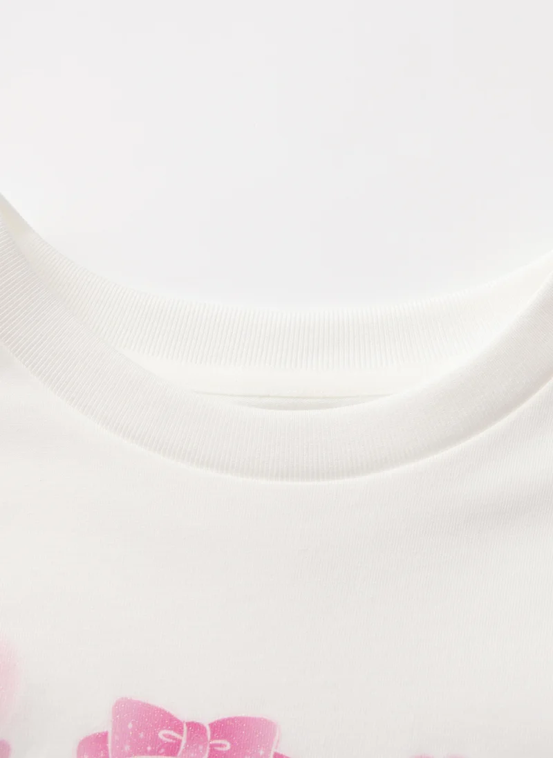 Balabala  Kids Girls Round v-neck short-sleeved T-shirt for Women | Best Price UAE