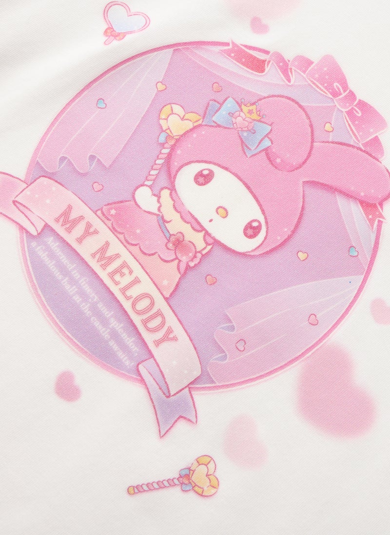 Balabala Kids Girls Round neck short-sleeved T-shirt - Image 5