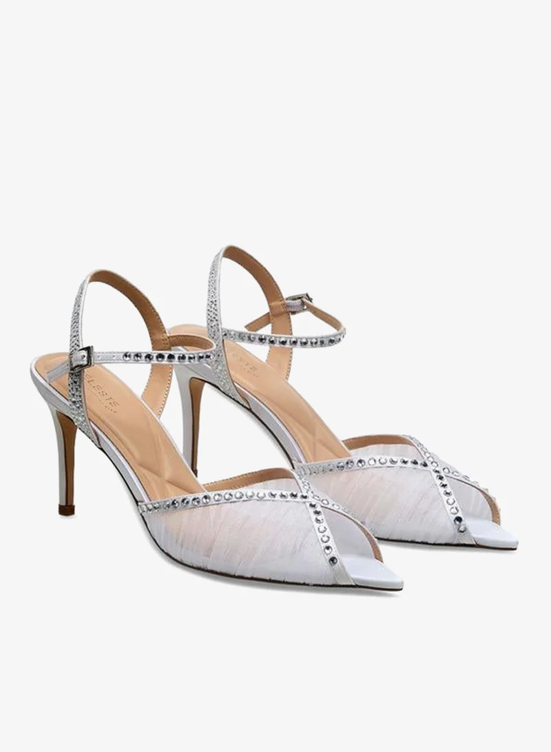 Celeste Women Stiletto Heel Ankle Strap Sandals Ramadan Collections