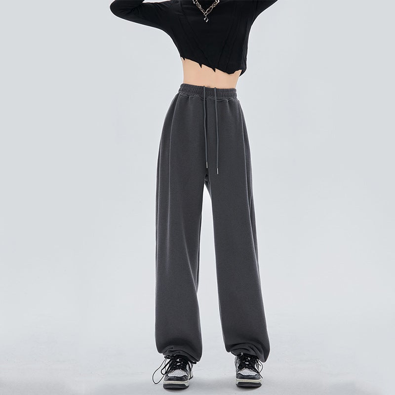 2023 Trendy Loose Black Joggers for Women White - Image 2