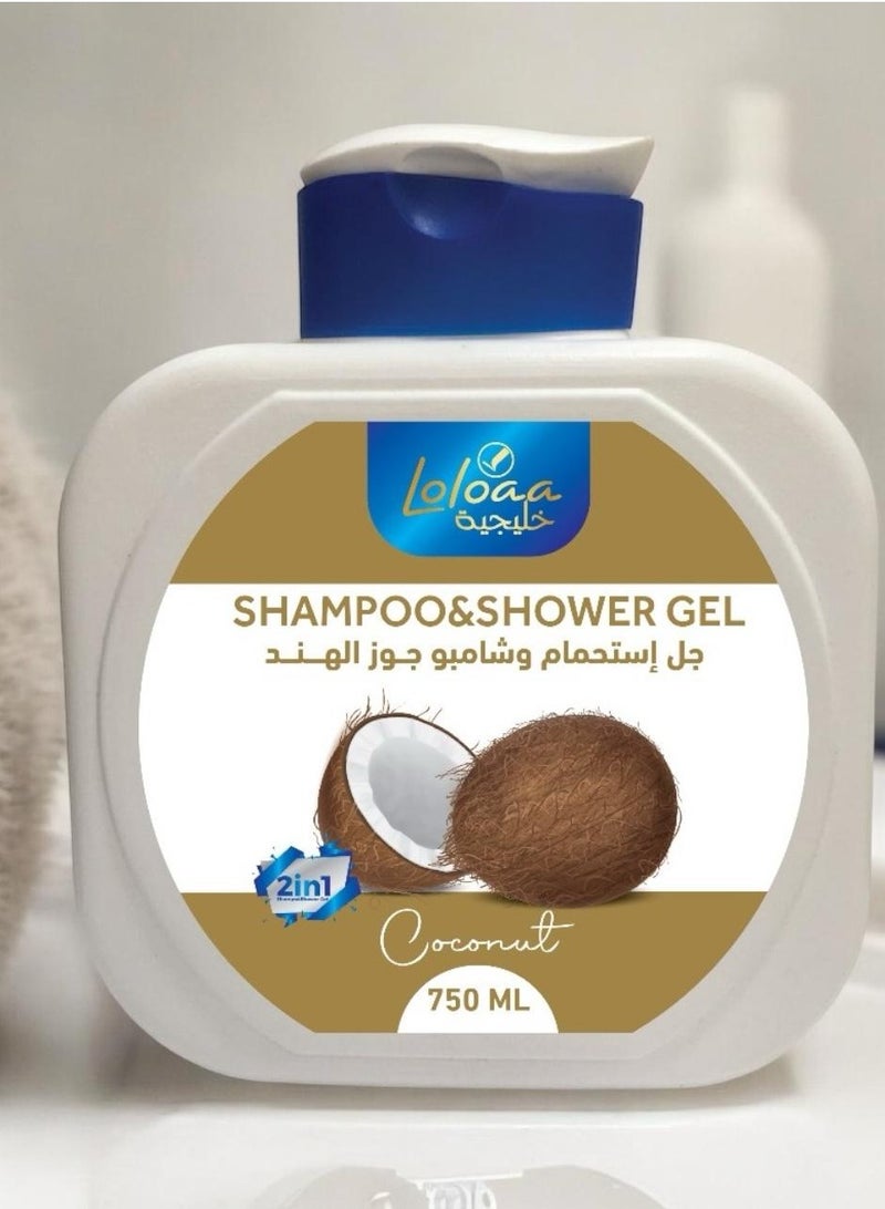 Loloaa ٍshampoo and shower gel Coconut  750 ml 
