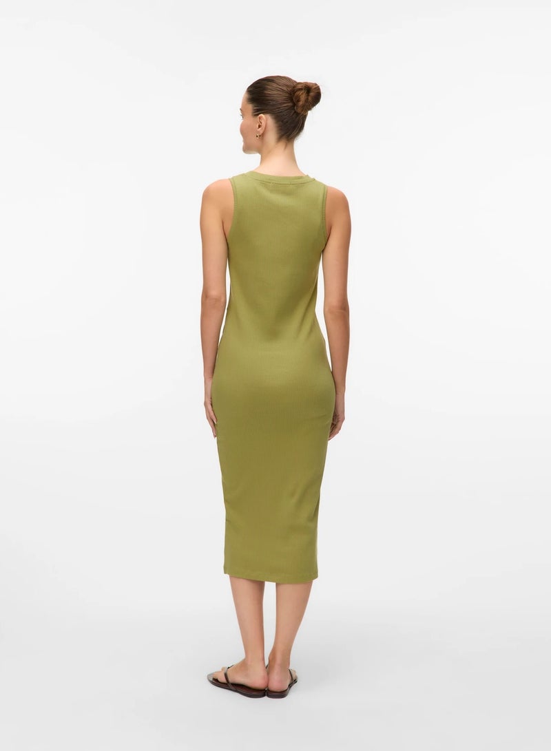 VERO MODA Awlavender Sl O-Neck Calf Dress Noos  - Image 4
