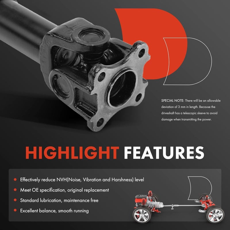 A-Premium Front Drive Shaft Assembly for Toyota Sequoia 2001-2004 - Image 4