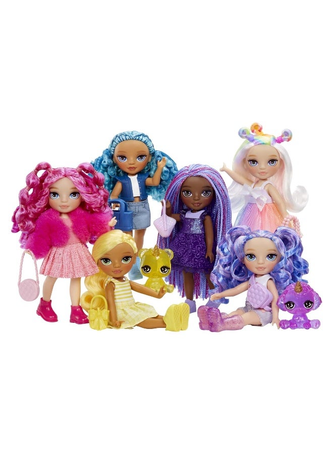 Rainbow High Littles  Amethyst Willow Purple 55 Posable Small Doll with Purse Magical Pet Dog Girls Toy Gift Kids Ages 412 Years - Image 3