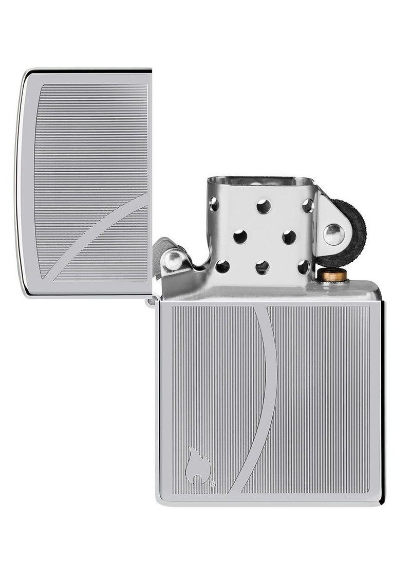 Zippo Ae400693 250 زيبو2 عالي اللمعان كروم مقاوم للرياح ولاعة - Image 4
