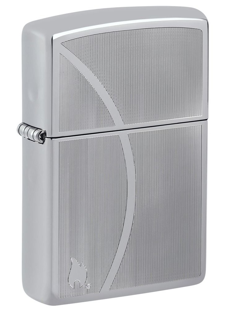 Zippo Ae400693 250 زيبو2 عالي اللمعان كروم مقاوم للرياح ولاعة - Image 1