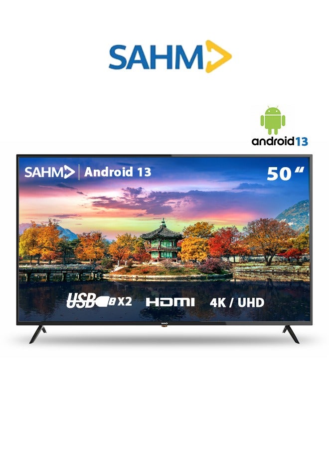 سهم شاشة سمارت - 50 بوصة - اندرويد 13 - SHM-50LPS - 4K - LED - Image 1