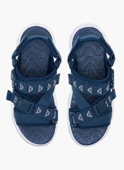 Kappa Boys' Logo Print Floaters with Hook and Loop Closure