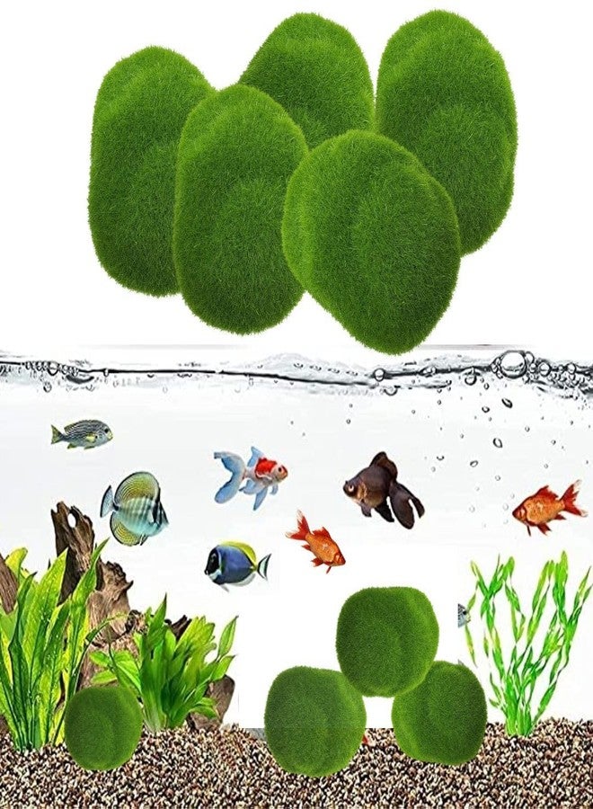 VAYINATO® (Pack of 3) Aquarium Artificial Moss Rocks Decorative, Green Moss Balls, Moss Stones, Green Moss Covered Stones by Petzlifeworld - Image 1