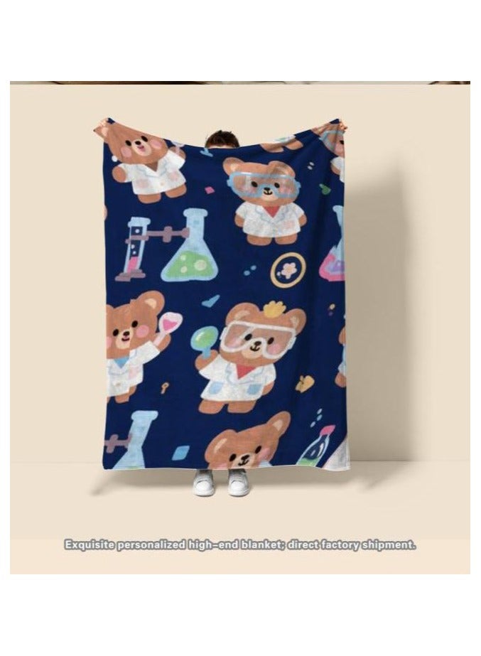 general Flannel thin blanket (warm and comfortable, suitable for sleep, gaming, dust removal and sandproof) 150cm*200cm - 1054 - Image 3