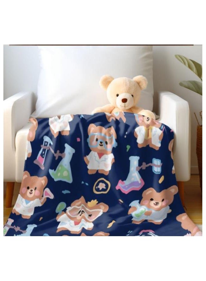 general Flannel thin blanket (warm and comfortable, suitable for sleep, gaming, dust removal and sandproof) 150cm*200cm - 1054 - Image 5