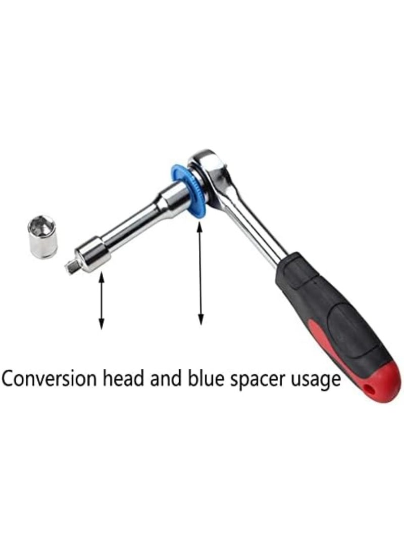 GGOOT Ratchet Wrench Socket Wrench Set Tool Set Torque Wrench Combination Bit Household Hardware Tools a Set Socket Car Repair Tool Ratchet Set 40Pcs 1108  - Image 5