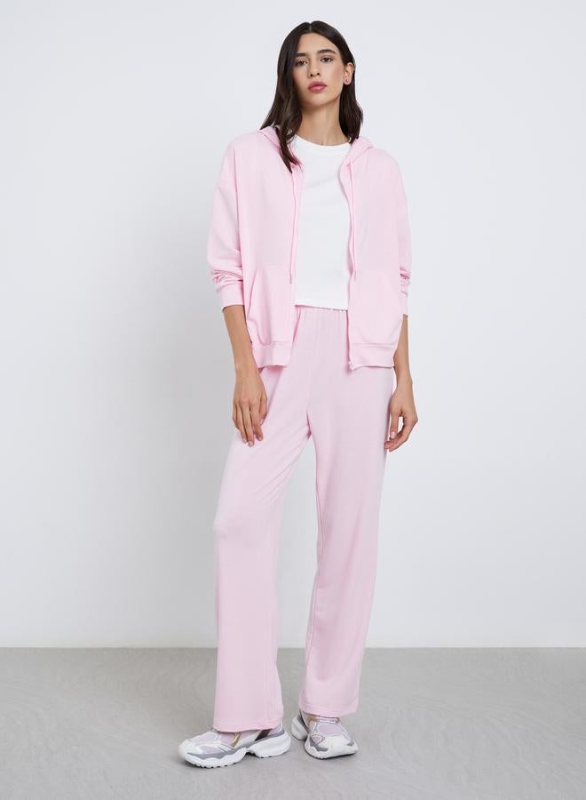 ستايلي طقم من سويت شيرت بسحاب وجوغرز - Image 2