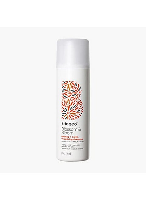Blossom & Bloom Ginseng + Biotin Volumizing Shampoo Volumizing And Plumping For Fine Thin Limp Hair Vegan Phalate & Parabenfree 8 Oz