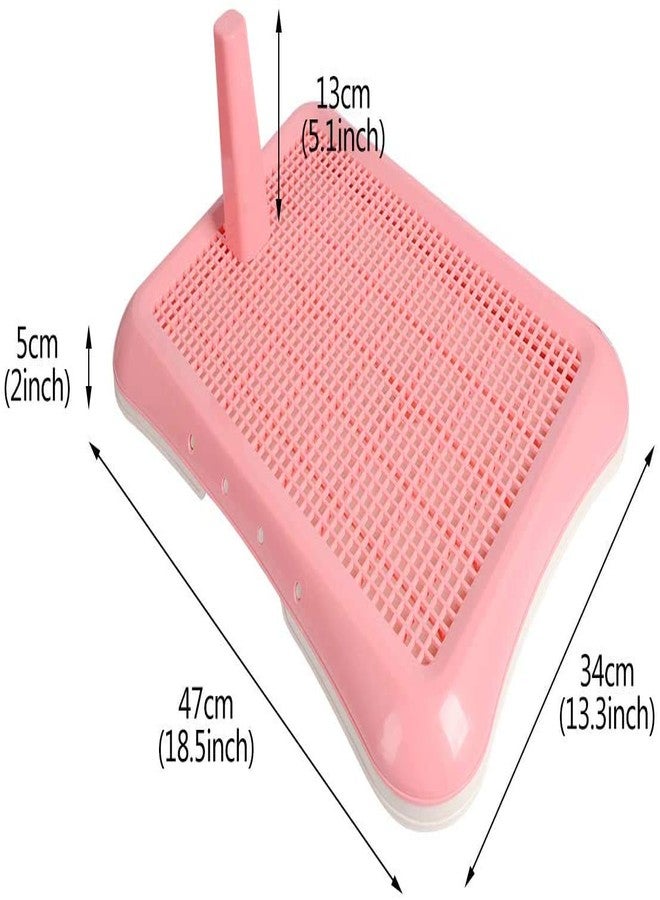 PENCK Dog Training Pads Pet Toilet for Puppies - Mesh Grid PP Pet Training Toilet with Tray & Shovel for Potty Trainer Indoor Outdoor, Blue, Small - Image 2