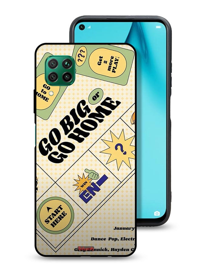 Tolwak Huawei P40 lite 4G Protective Case Cover Go Big Or Go Home - Image 1